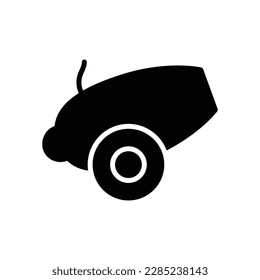 cannon vector icon bomb sign