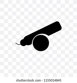 Cannon vector icon isolated on transparent background, Cannon logo concept