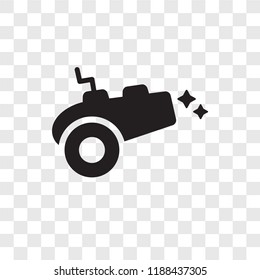 Cannon vector icon isolated on transparent background, Cannon transparency logo concept