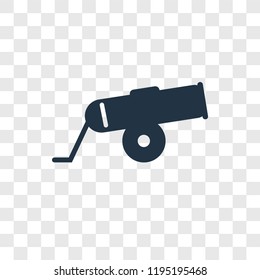 Cannon vector icon isolated on transparent background, Cannon transparency logo concept