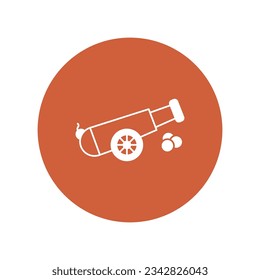 Cannon vector icon which can easily modify or edit

