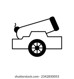 Cannon vector icon which can easily modify or edit

