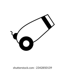 Cannon vector icon which can easily modify or edit

