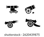 Cannon Vector Illustration Clip Art Collection