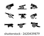 Cannon Vector Illustration Clip Art Collection