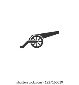 Cannon, war, weapon icon vector image. Can also be used for objects. Suitable for use on web apps, mobile apps and print media. Vector icon