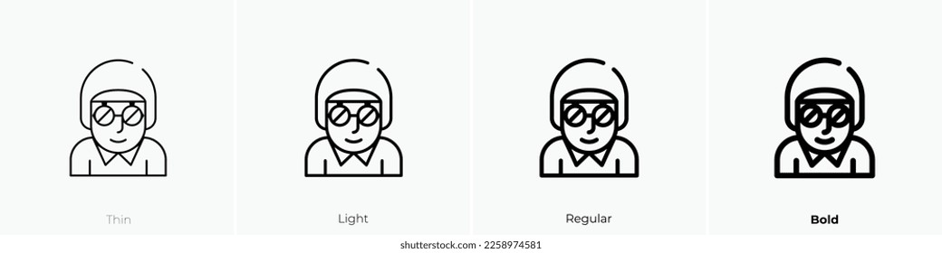 cannonball icon. Thin, Light Regular And Bold style design isolated on white background