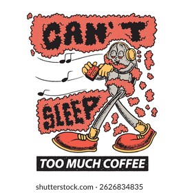 can'nt sleep too much coffee