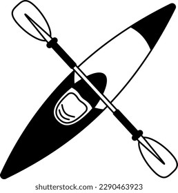 Canoe Boat Paddle Canoeing Element Semi-Solid Transparent