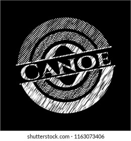 Canoe chalk emblem