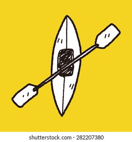 Canoe Doodle Stock Vector (Royalty Free) 282207380 | Shutterstock