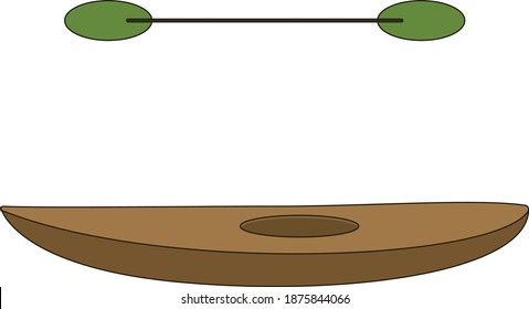 Canoe. Drawings for books or a website.
