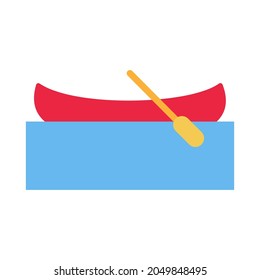 Vector de icono de emoji canoas sobre fondo blanco