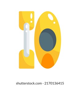 canoe flat style icon. vector illustration for graphic design, website, app. EPS 10