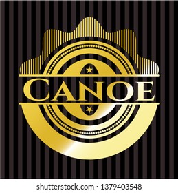 Canoe gold shiny emblem