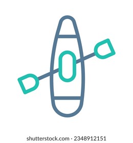 Canoe icon duocolor green light grey colour sport illustration vector element and symbol perfect.
