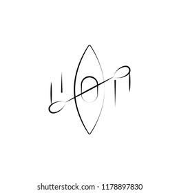 canoe icon. Element of anti aging icon for mobile concept and web apps. Doodle style canoe icon can be used for web and mobile on white background