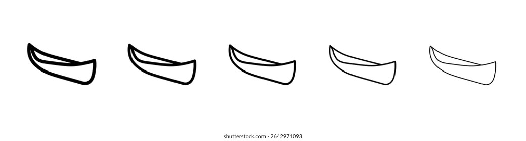 canoe icon Flat design on isolated background
