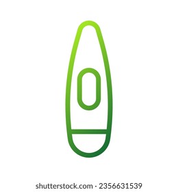 Canoe icon gradient green colour sport illustration vector element and symbol perfect.