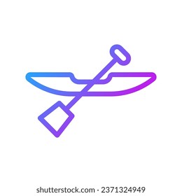 Canoe icon Gradient purple sport illustration vector element and symbol perfect.