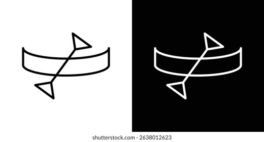 Canoe icon Graphic vector set for ui design