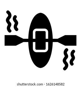 canoe icon or logo isolated sign symbol vector illustration - high quality black style vector icons
