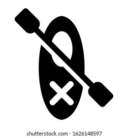 canoe icon or logo isolated sign symbol vector illustration - high quality black style vector icons
