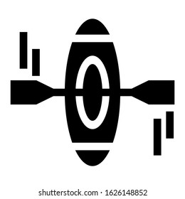 canoe icon or logo isolated sign symbol vector illustration - high quality black style vector icons
