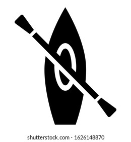 canoe icon or logo isolated sign symbol vector illustration - high quality black style vector icons
