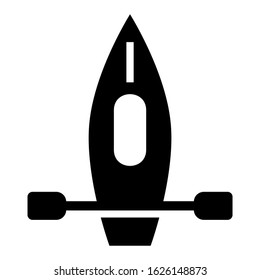 canoe icon or logo isolated sign symbol vector illustration - high quality black style vector icons
