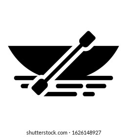 canoe icon or logo isolated sign symbol vector illustration - high quality black style vector icons
