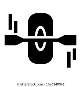 canoe icon or logo isolated sign symbol vector illustration - high quality black style vector icons
