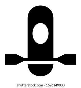 canoe icon or logo isolated sign symbol vector illustration - high quality black style vector icons
