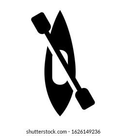 canoe icon or logo isolated sign symbol vector illustration - high quality black style vector icons
