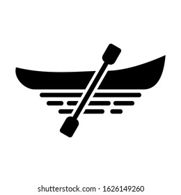 canoe icon or logo isolated sign symbol vector illustration - high quality black style vector icons
