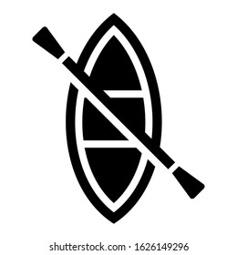 canoe icon or logo isolated sign symbol vector illustration - high quality black style vector icons
