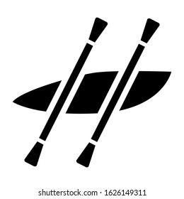 canoe icon or logo isolated sign symbol vector illustration - high quality black style vector icons
