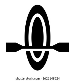 canoe icon or logo isolated sign symbol vector illustration - high quality black style vector icons

