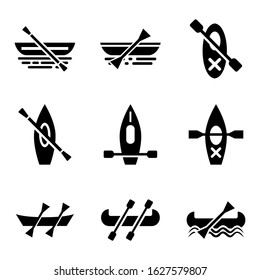 canoe icon or logo isolated sign symbol vector illustration - Collection of high quality black style vector icons
