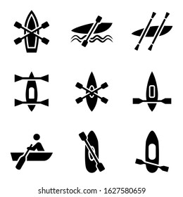 canoe icon or logo isolated sign symbol vector illustration - Collection of high quality black style vector icons
