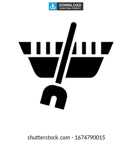 canoe icon or logo isolated sign symbol vector illustration - high quality black style vector icons
