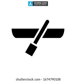 canoe icon or logo isolated sign symbol vector illustration - high quality black style vector icons
