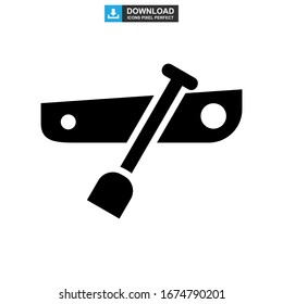canoe icon or logo isolated sign symbol vector illustration - high quality black style vector icons
