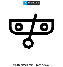 canoe icon or logo isolated sign symbol vector illustration - high quality black style vector icons
