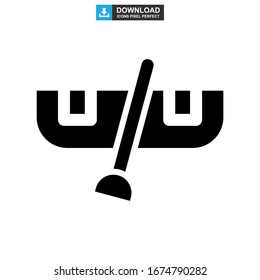 canoe icon or logo isolated sign symbol vector illustration - high quality black style vector icons
