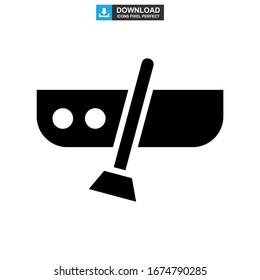 canoe icon or logo isolated sign symbol vector illustration - high quality black style vector icons
