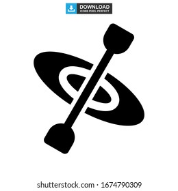 canoe icon or logo isolated sign symbol vector illustration - high quality black style vector icons
