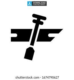 canoe icon or logo isolated sign symbol vector illustration - high quality black style vector icons
