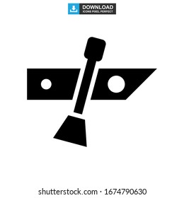 canoe icon or logo isolated sign symbol vector illustration - high quality black style vector icons
