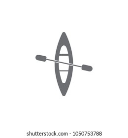 canoe icon. Simple element illustration. canoe symbol design template. Can be used for web and mobile on white background